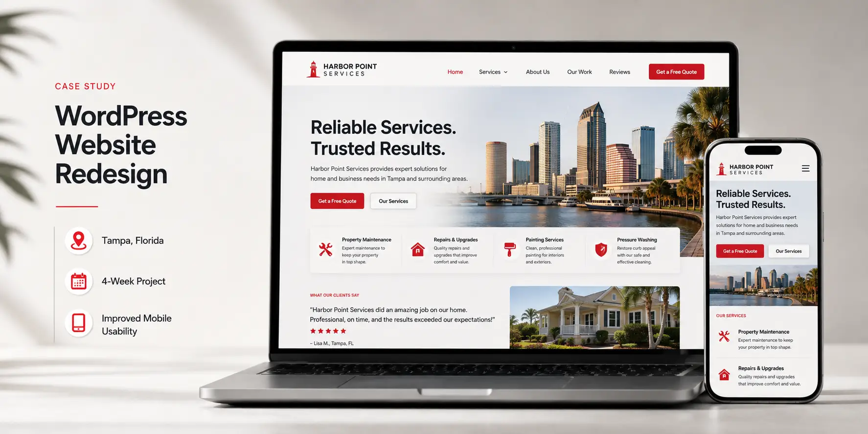 WordPress Website Redesign for a Tampa Business
